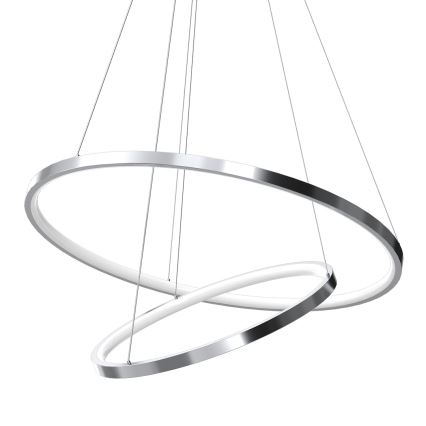 LED-Hängeleuchte HOOP LED/51W/230V d 60 cm 4000K glänzendes Chrom