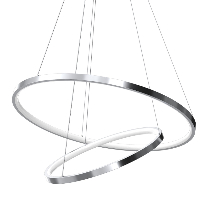 LED-Hängeleuchte HOOP LED/51W/230V d 60 cm 4000K glänzendes Chrom