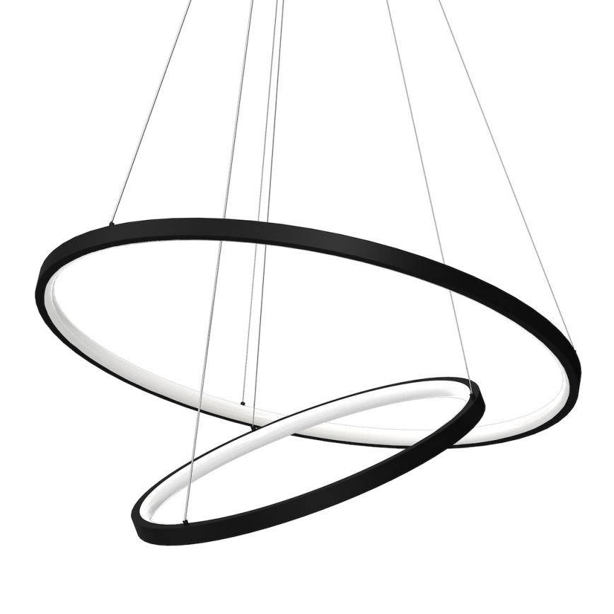 LED-Hängeleuchte HOOP LED/51W/230V d 60 cm 4000K schwarz