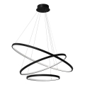 LED-Hängeleuchte HOOP LED/93W/230V d 60 cm 4000K schwarz