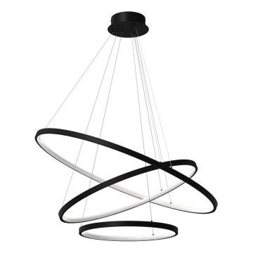 LED-Hängeleuchte HOOP LED/93W/230V d 60 cm 4000K schwarz