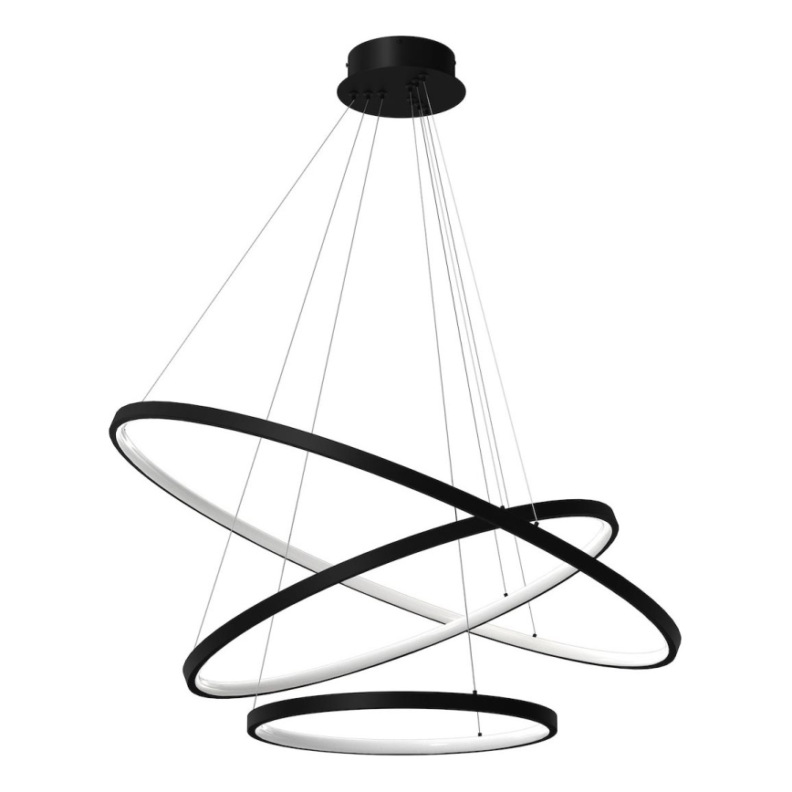 LED-Hängeleuchte HOOP LED/93W/230V d 60 cm 4000K schwarz