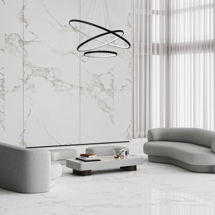 LED-Hängeleuchte HOOP LED/93W/230V d 60 cm 4000K schwarz