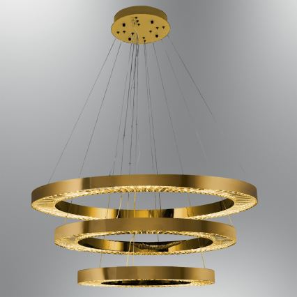 LED Hängeleuchte JESI LED/99W/230V 3000K 100 cm bronzefarbig