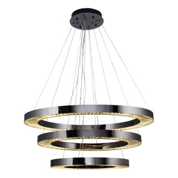 LED Hängeleuchte JESI LED/99W/230V 3000K Durchmesser 100 cm silber