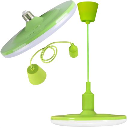 LED Hängeleuchte KIKI 1xE27/15W/230V grün