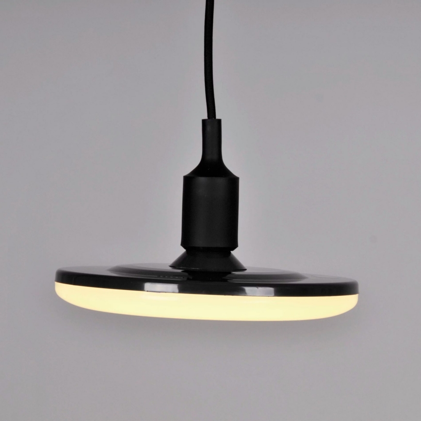 LED Hängeleuchte KIKI 1xE27/15W/230V schwarz