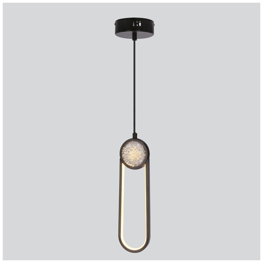 LED-Hängeleuchte LACRIMA LED/15W/230V 3000K schwarz