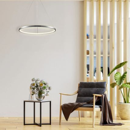 LED-Hängeleuchte LEA LED/20W/230V 4000K d 50 cm matt Chrom