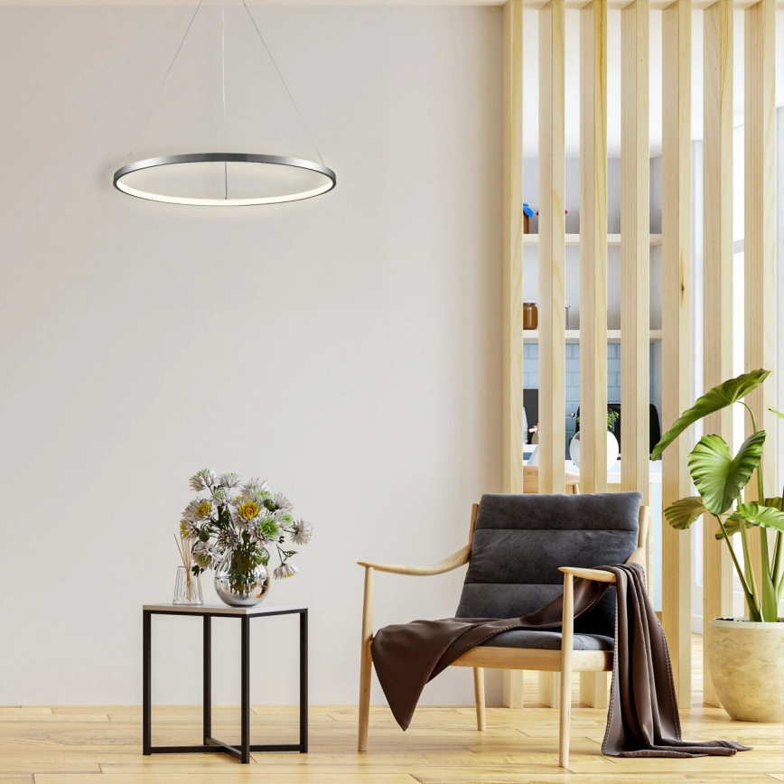 LED-Hängeleuchte LEA LED/20W/230V 4000K d 50 cm matt Chrom