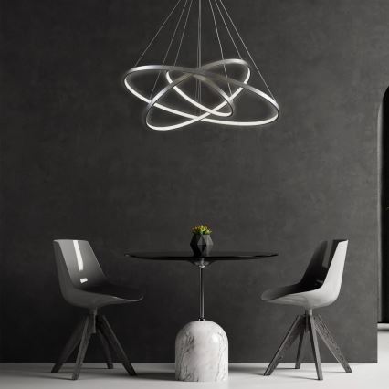 LED-Hängeleuchte LEA LED/60W/230V 4000K d 80 cm matt Chrom