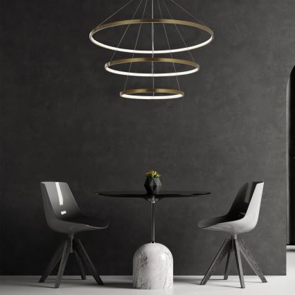 LED-Hängeleuchte LEA LED/60W/230V 4000K d 80 cm golden