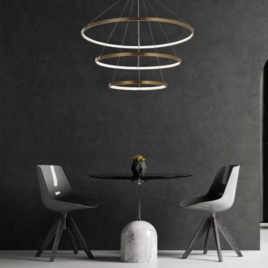 LED-Hängeleuchte LEA LED/60W/230V 4000K d 80 cm golden