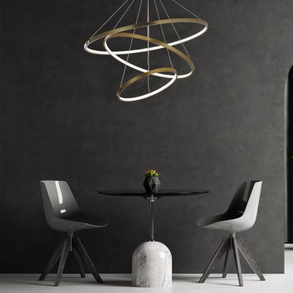 LED-Hängeleuchte LEA LED/60W/230V 4000K d 80 cm golden