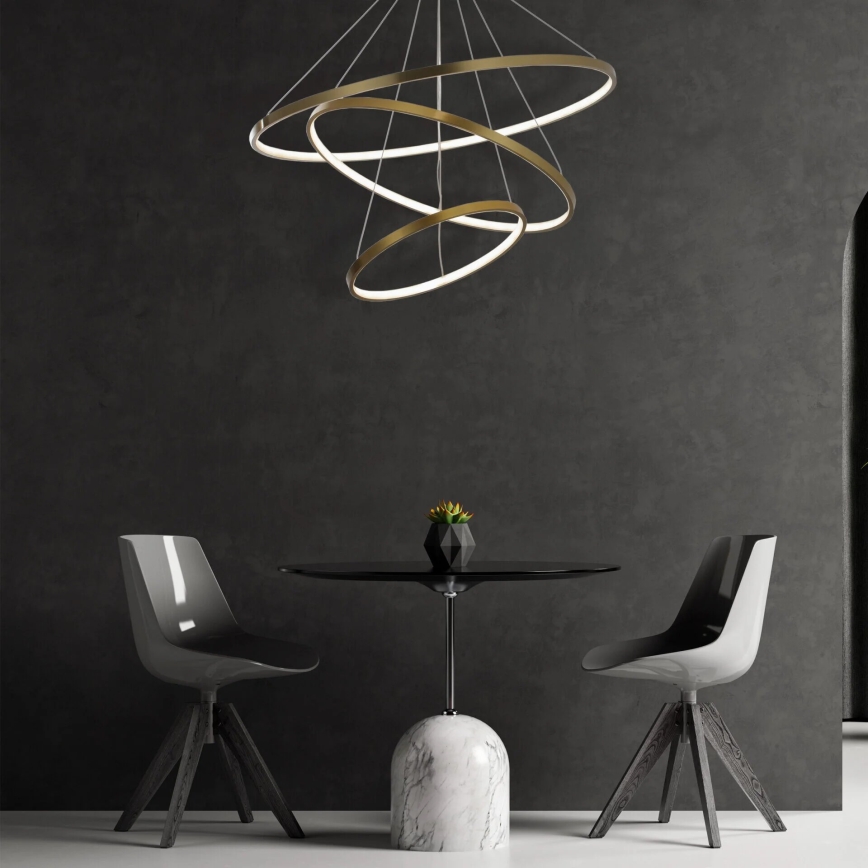 LED-Hängeleuchte LEA LED/60W/230V 4000K d 80 cm golden