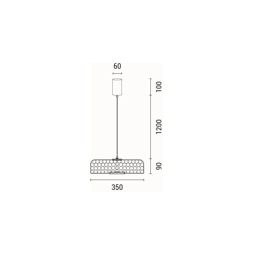 LED-Hängeleuchte LED/10W/230V 3000K golden d 35 cm