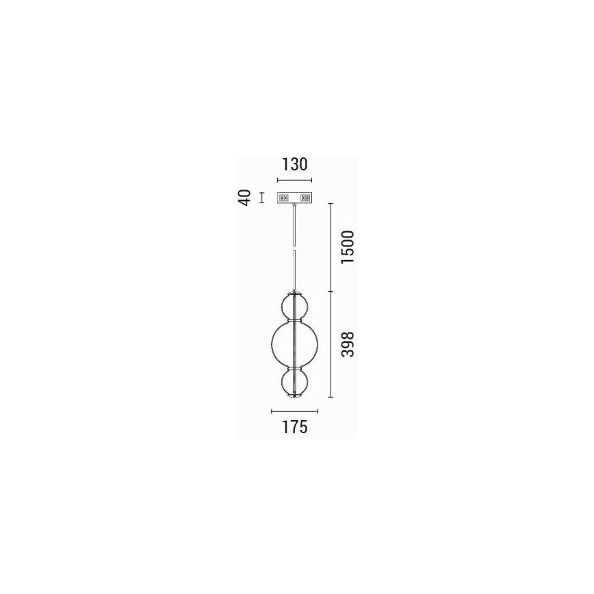 LED-Hängeleuchte LED/12,6W/230V 3000K