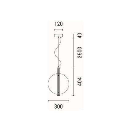 LED-Hängeleuchte LED/12,6W/230V 3000K