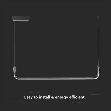 LED-Hängeleuchte LED/12W/230V 4000K schwarz
