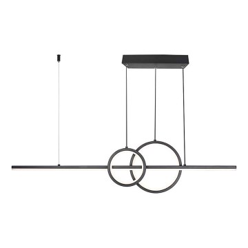 LED-Hängeleuchte LED/15W/230V 4000K 80 cm schwarz