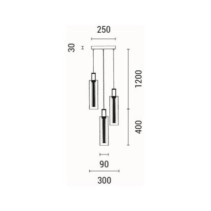 LED-Hängeleuchte LED/21W/230V 3000K