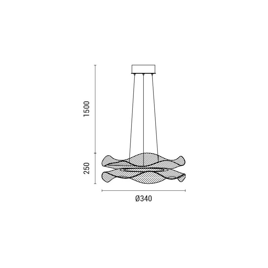 LED-Hängeleuchte LED/34W/230V 3000K