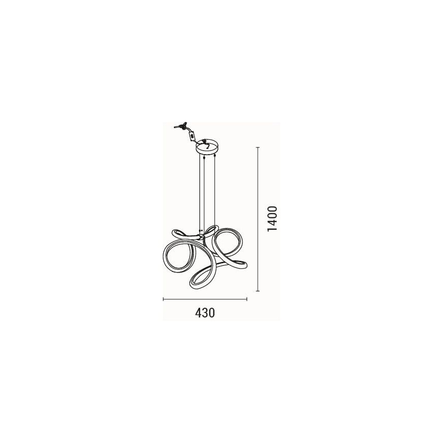 LED-Hängeleuchte LED/38W/230V 3000K