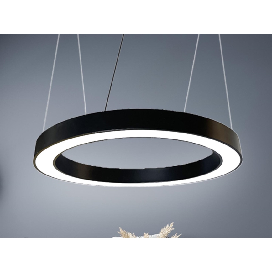 LED-Hängeleuchte LED/50W/230V 4000K d 100 cm schwarz