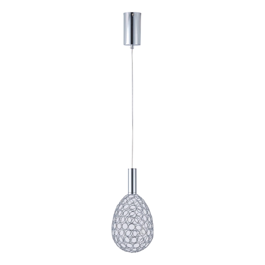 LED-Hängeleuchte LED/6,3W/230V 3000K glänzendes Chrom d 14 cm