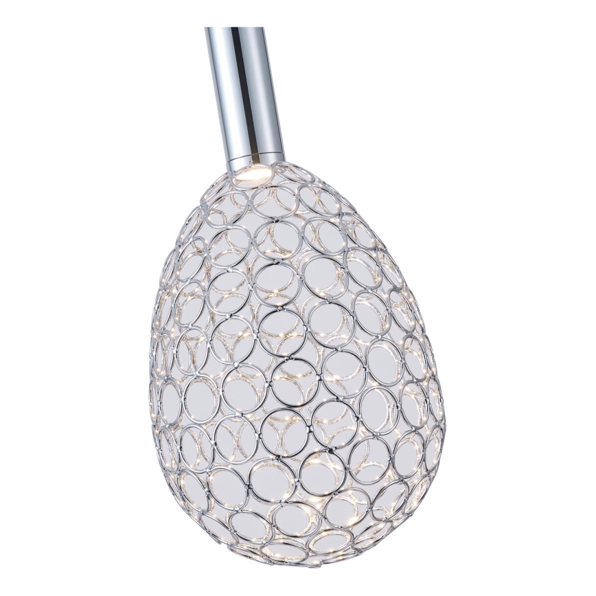 LED-Hängeleuchte LED/6,3W/230V 3000K glänzendes Chrom d 14 cm