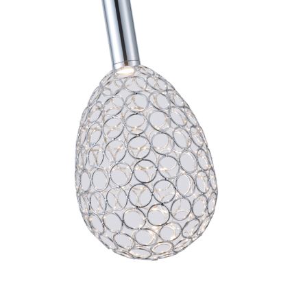 LED-Hängeleuchte LED/6,3W/230V 3000K glänzendes Chrom d 14 cm
