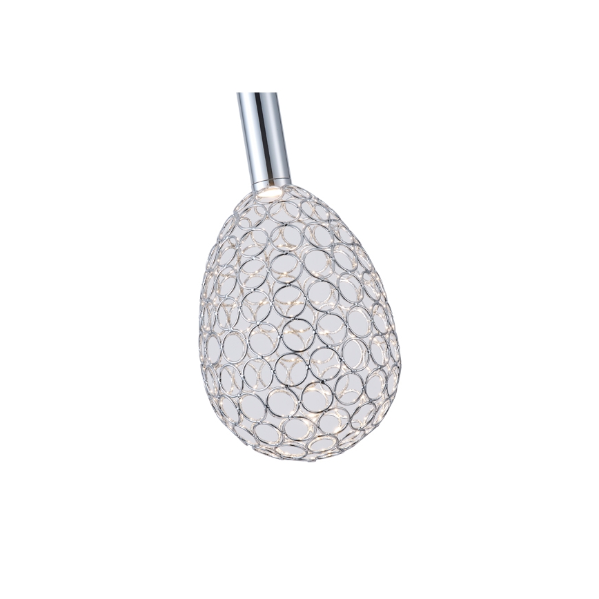 LED-Hängeleuchte LED/6,3W/230V 3000K glänzendes Chrom d 14 cm