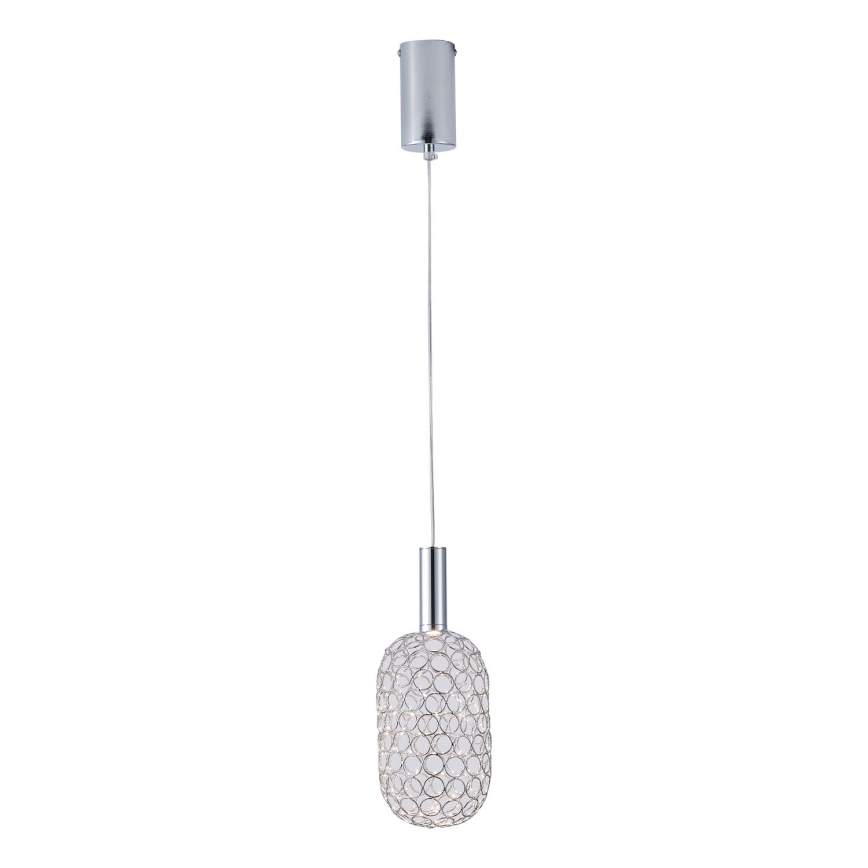 LED-Hängeleuchte LED/6,3W/230V 3000K glänzendes Chrom d 20 cm