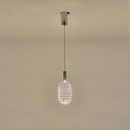 LED-Hängeleuchte LED/6,3W/230V 3000K glänzendes Chrom d 20 cm