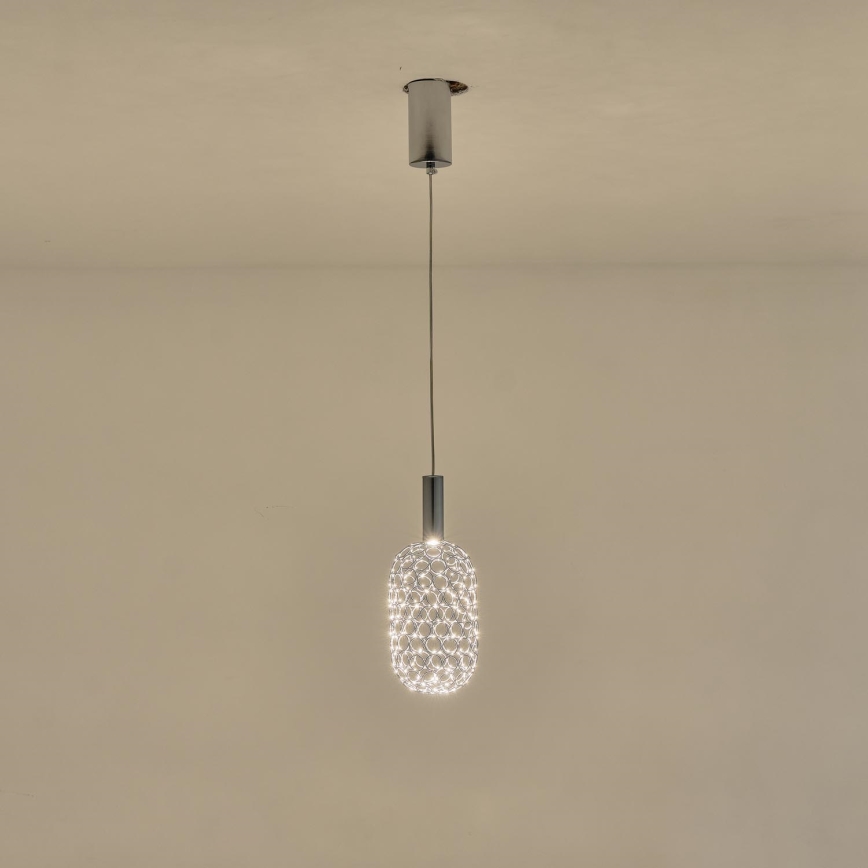LED-Hängeleuchte LED/6,3W/230V 3000K glänzendes Chrom d 20 cm