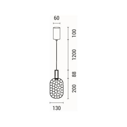LED-Hängeleuchte LED/6,3W/230V 3000K glänzendes Chrom d 20 cm
