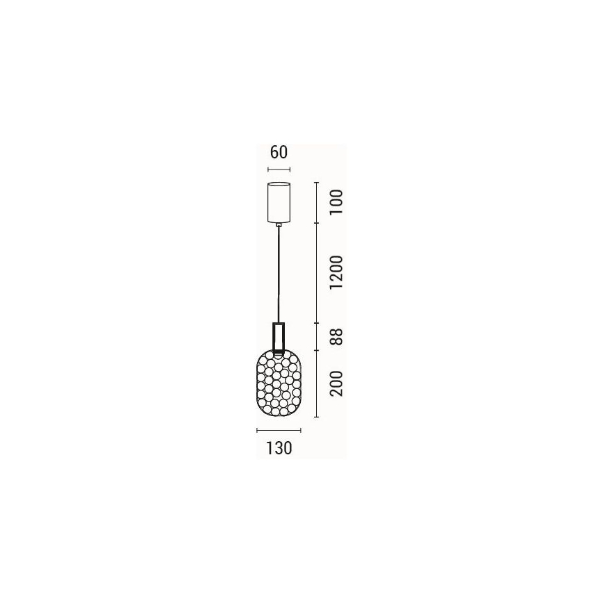 LED-Hängeleuchte LED/6,3W/230V 3000K glänzendes Chrom d 20 cm