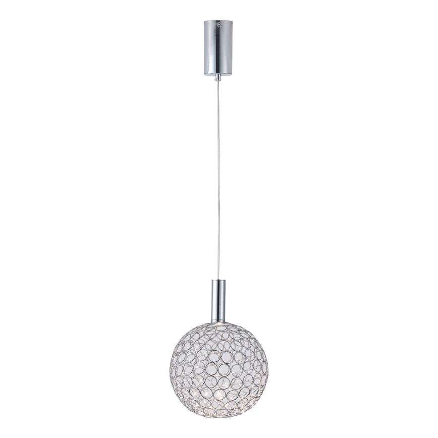 LED-Hängeleuchte LED/6,3W/230V 3000K glänzendes Chrom d 25 cm
