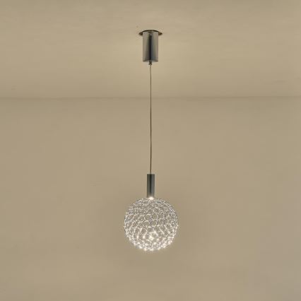 LED-Hängeleuchte LED/6,3W/230V 3000K glänzendes Chrom d 25 cm