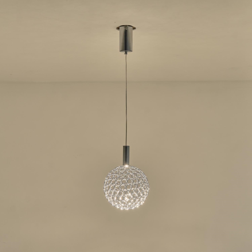 LED-Hängeleuchte LED/6,3W/230V 3000K glänzendes Chrom d 25 cm