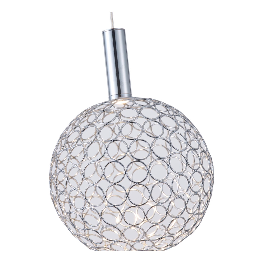 LED-Hängeleuchte LED/6,3W/230V 3000K glänzendes Chrom d 25 cm