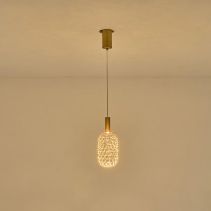 LED-Hängeleuchte LED/6,3W/230V 3000K golden d 20 cm