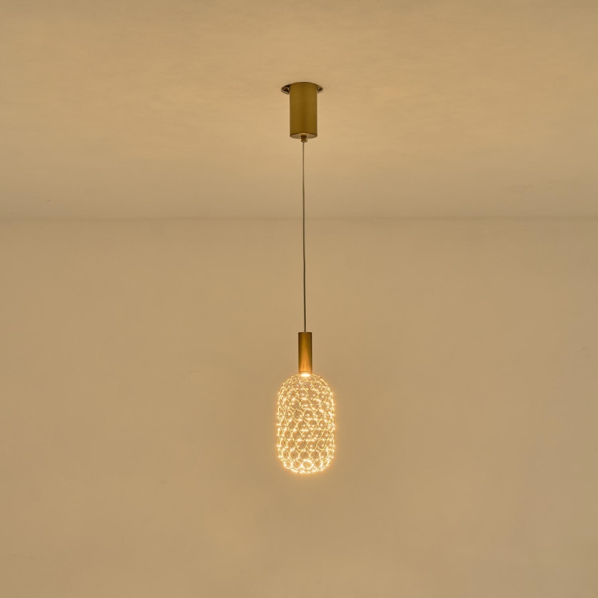 LED-Hängeleuchte LED/6,3W/230V 3000K golden d 20 cm