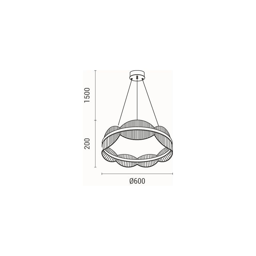 LED-Hängeleuchte LED/60W/230V 3000K