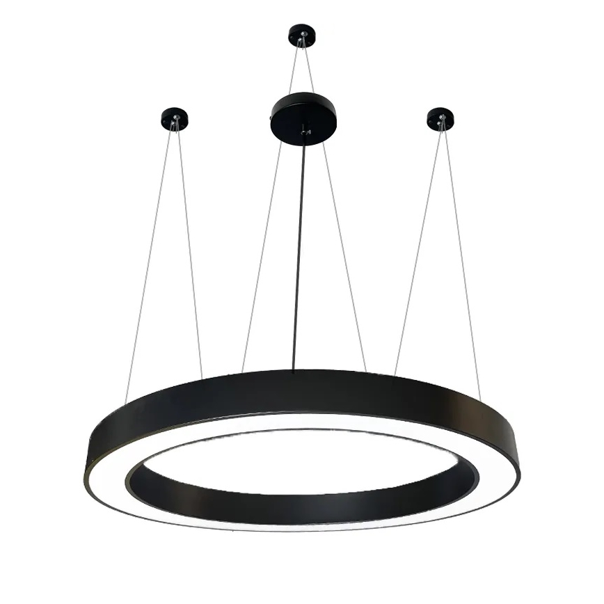 LED-Hängeleuchte LED/60W/230V 4000K d 120 cm schwarz