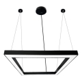 LED-Hängeleuchte LED/70W/230V 4000K 100x100 cm schwarz