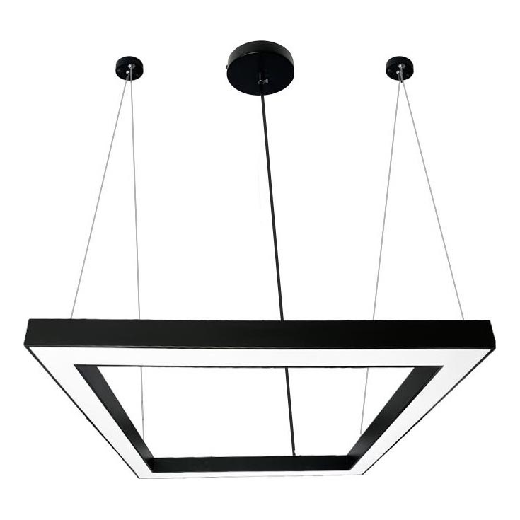 LED-Hängeleuchte LED/70W/230V 4000K 100x100 cm schwarz