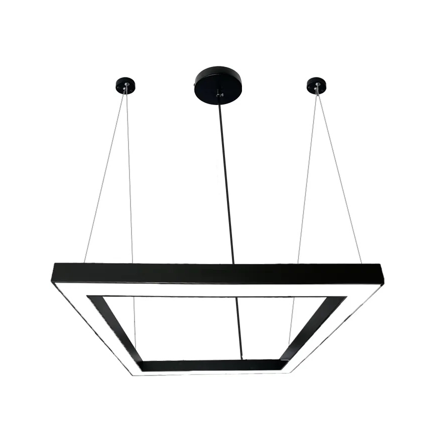 LED-Hängeleuchte LED/70W/230V 4000K 100x100 cm schwarz