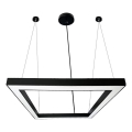 LED-Hängeleuchte LED/80W/230V 4000K 120x120 cm schwarz
