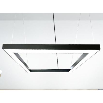 LED-Hängeleuchte LED/80W/230V 4000K 120x120 cm schwarz